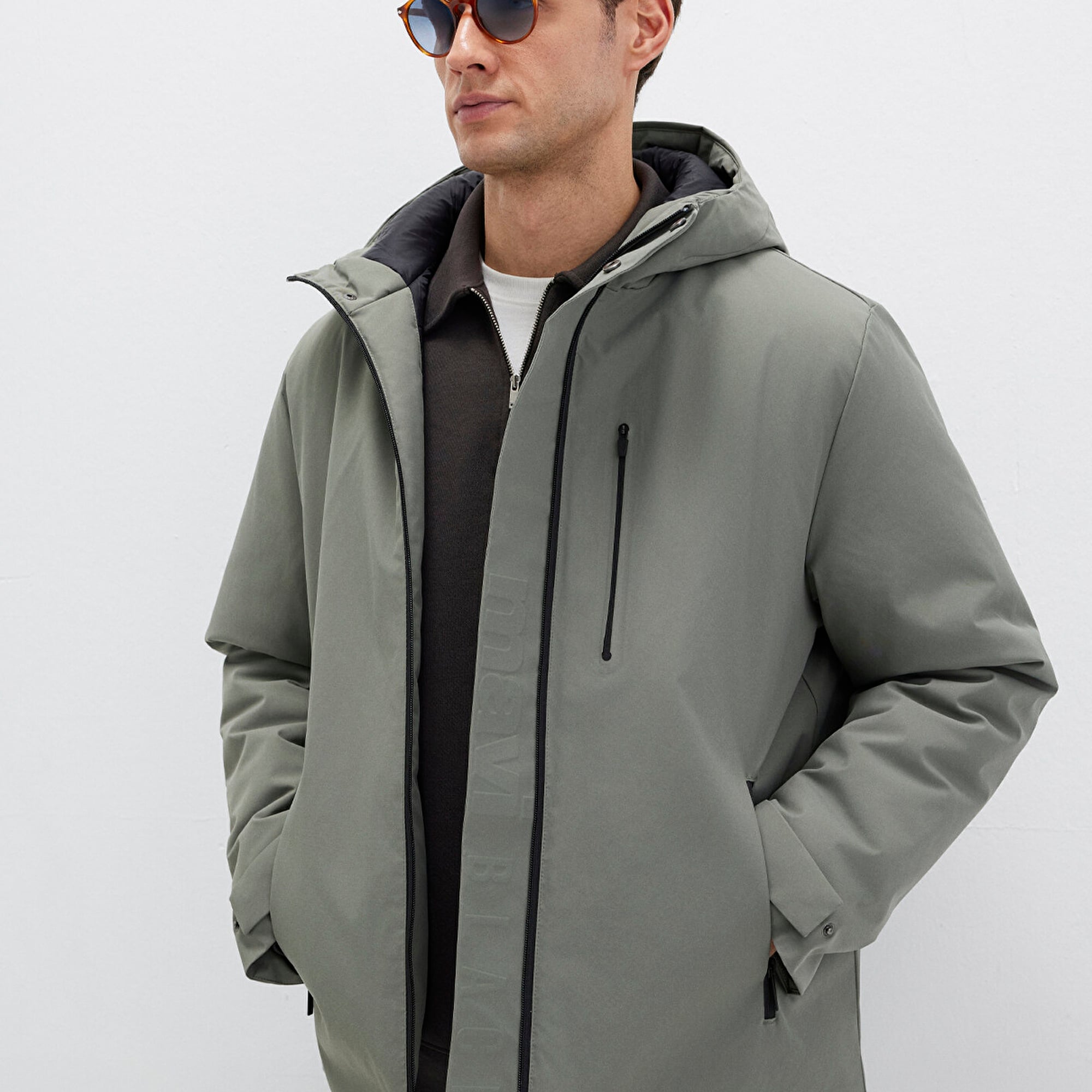 Mavi Yeşil Ceket Loose Fit / Bol Rahat Kesim 0110676-85485