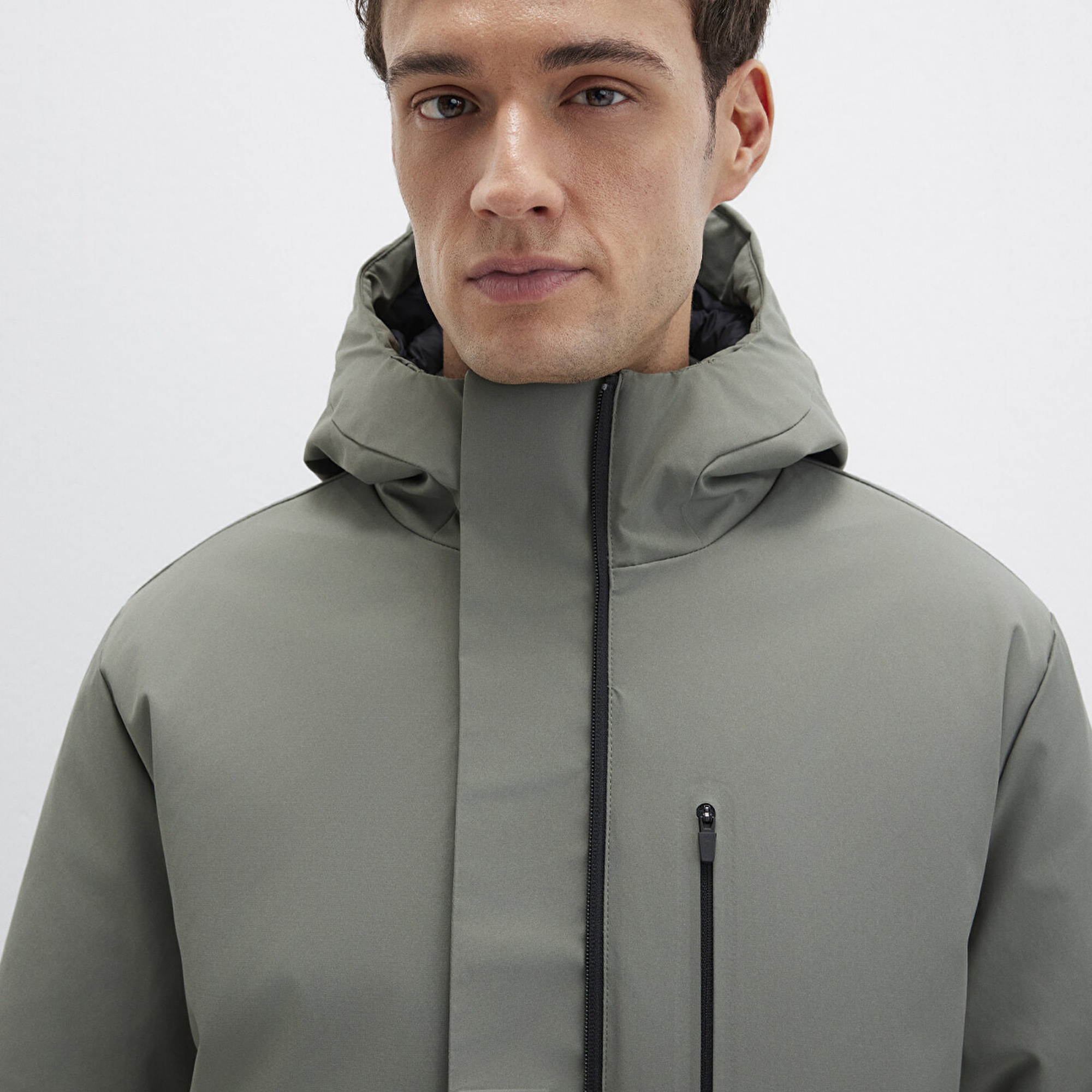 Mavi Yeşil Ceket Loose Fit / Bol Rahat Kesim 0110676-85485