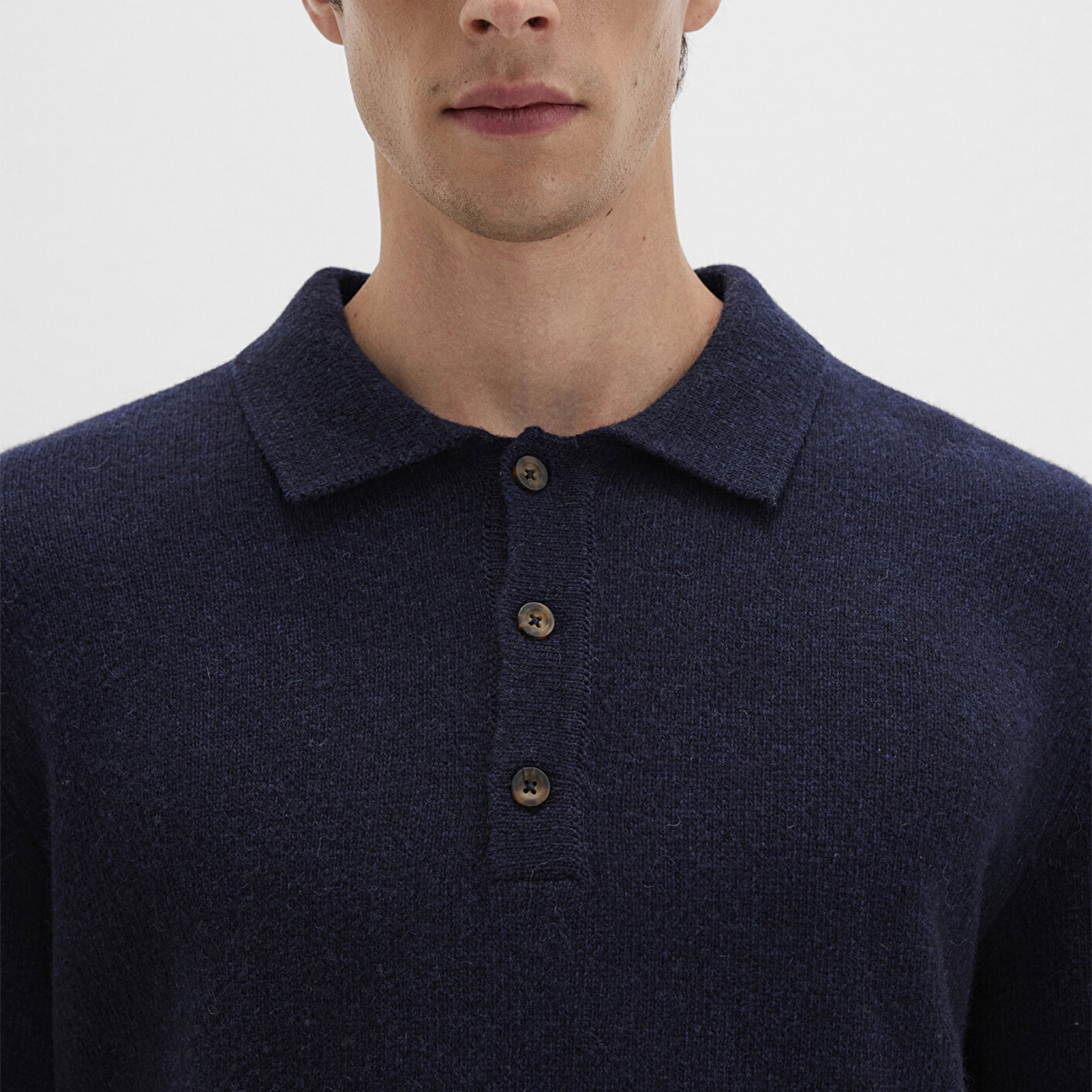 Mavi Yün Karışımlı Lacivert Triko Polo 0710255-70490