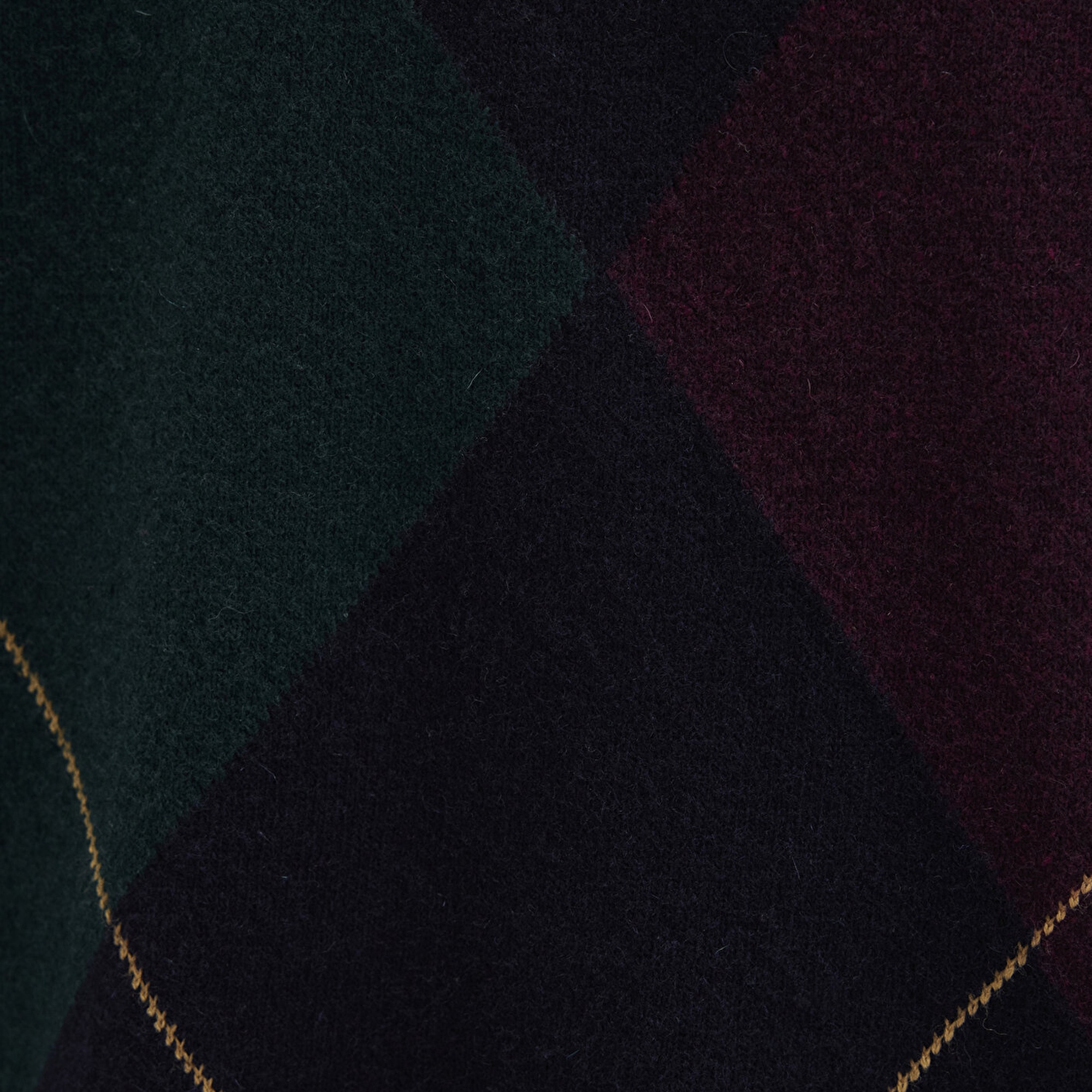 Mavi Yün Karışımlı Baklava Desenli Lacivert Kazak Regular Fit / Normal Kesim 0710334-70497