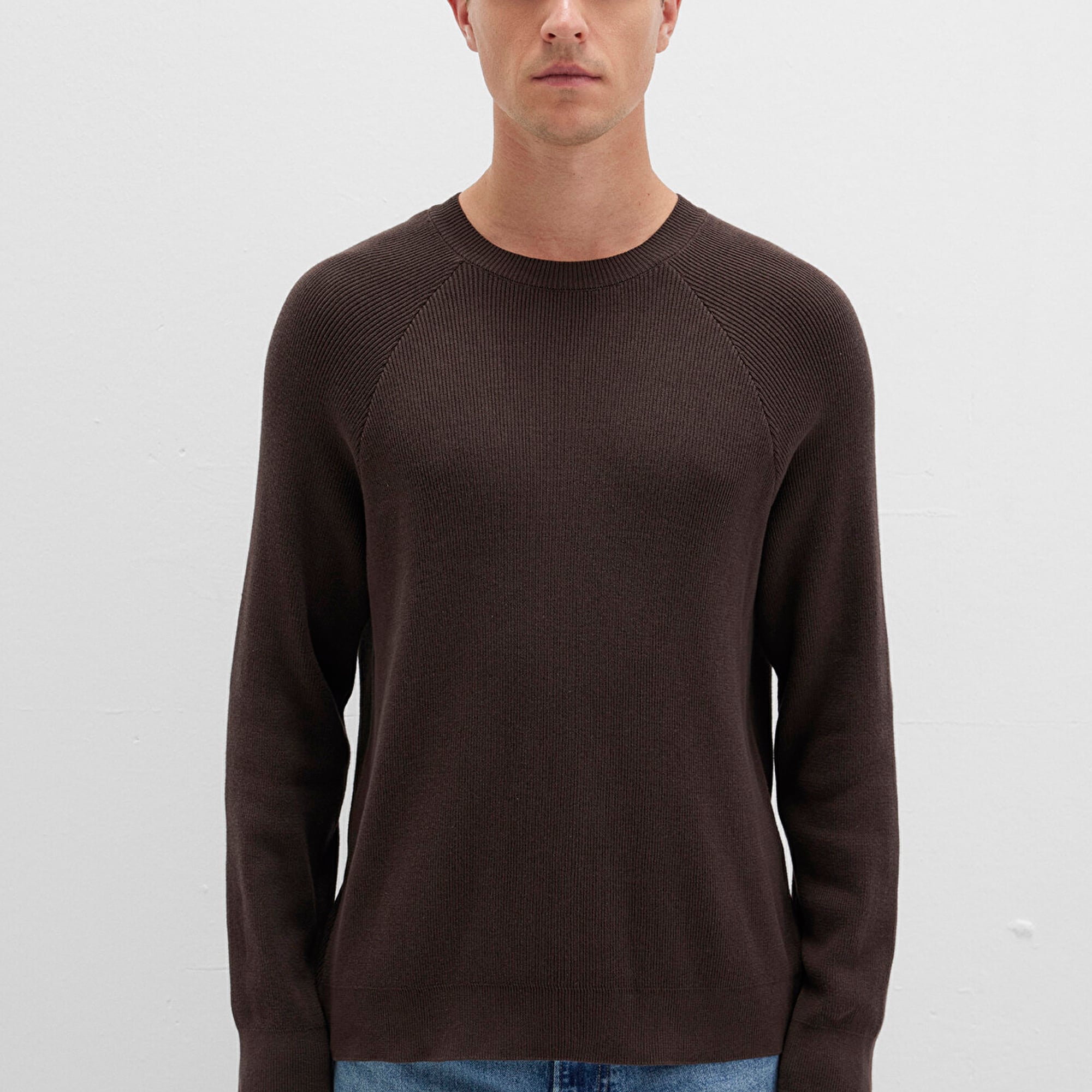 Mavi Bisiklet Yaka Kahverengi Kazak Regular Fit / Normal Kesim 0710307-70219