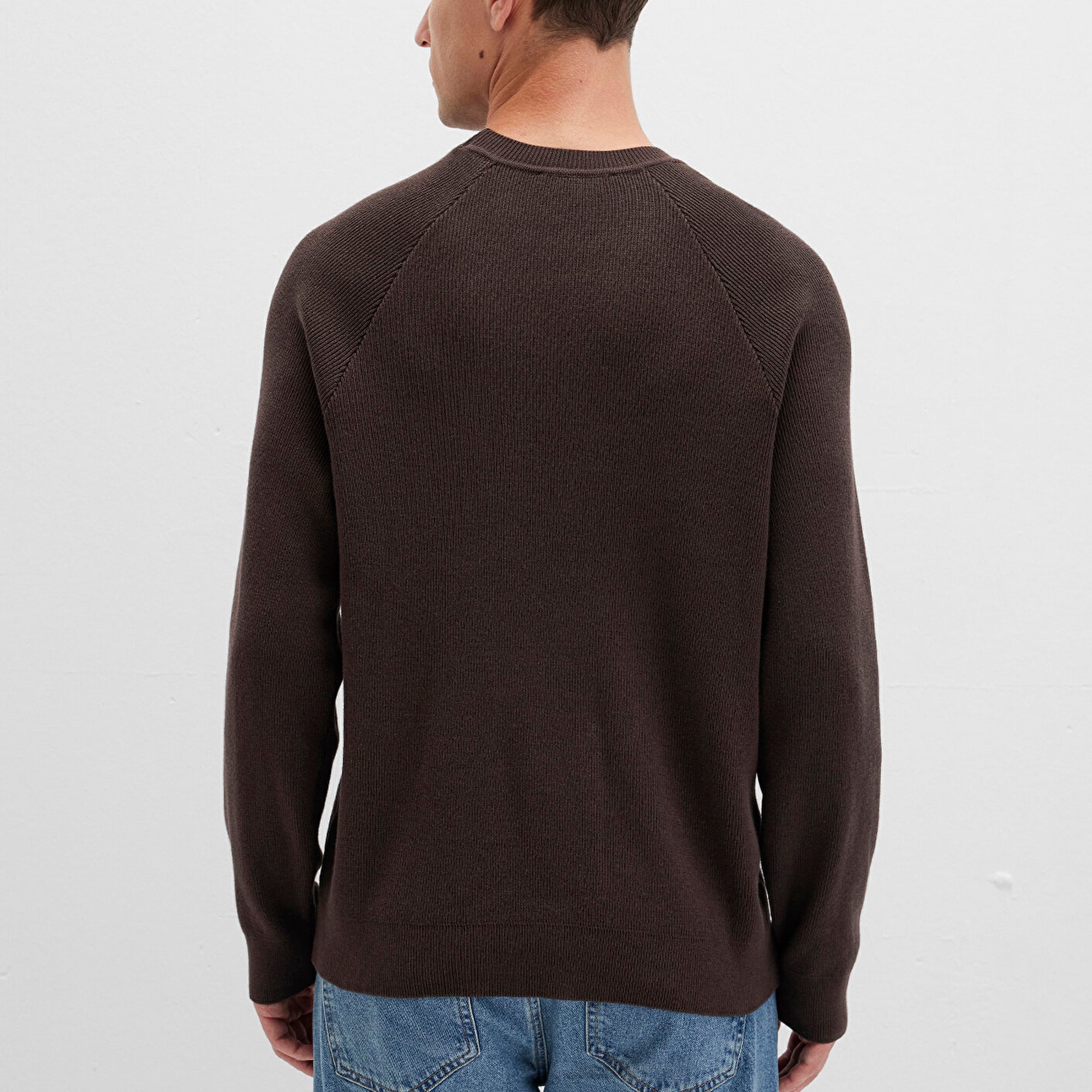 Mavi Bisiklet Yaka Kahverengi Kazak Regular Fit / Normal Kesim 0710307-70219