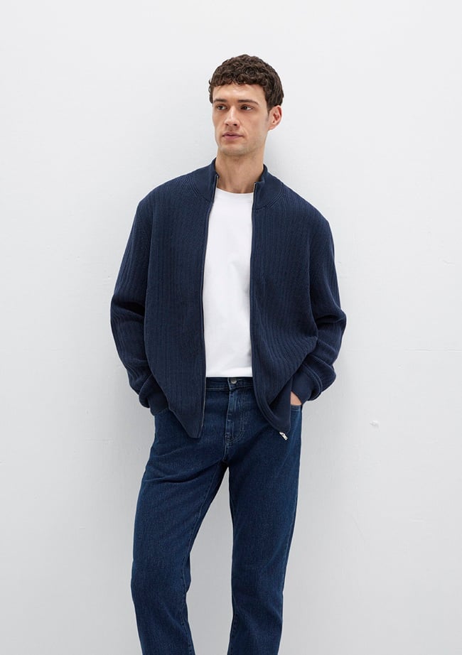  Mavi Lacivert Hırka Regular Fit / Normal Kesim 0710326-70490