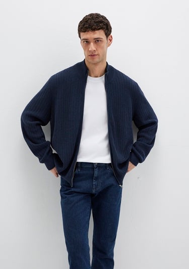  Mavi Lacivert Hırka Regular Fit / Normal Kesim 0710326-70490