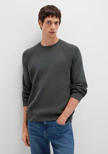  Mavi Bisiklet Yaka Yeşil Kazak Regular Fit / Normal Kesim 0710307-71598