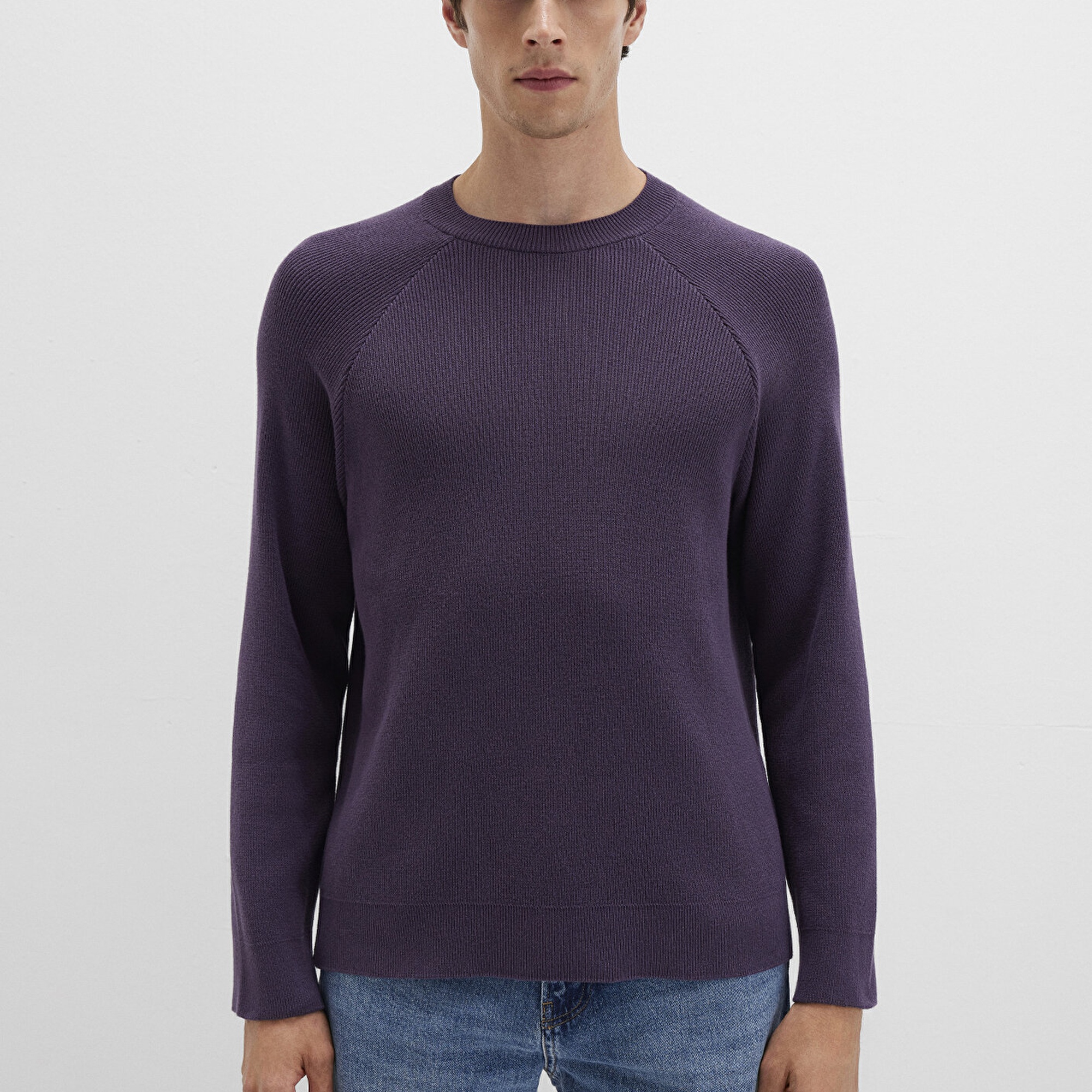 Mavi Bisiklet Yaka Mor Kazak Regular Fit / Normal Kesim 0710307-70688