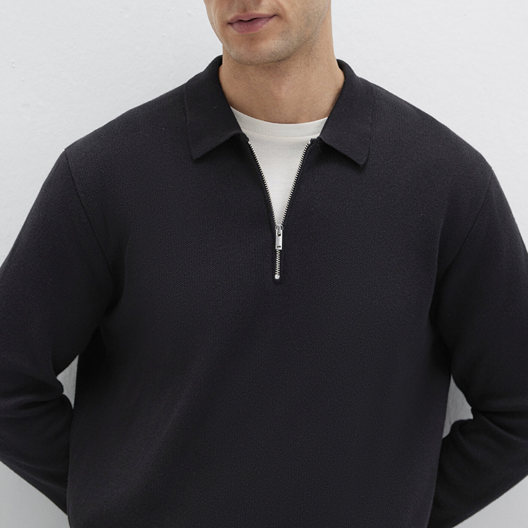 Mavi Siyah Triko Polo 0710337-900