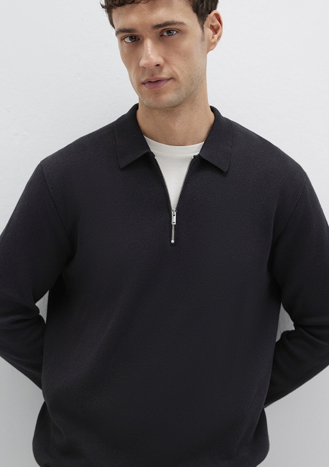  Mavi Siyah Triko Polo 0710337-900