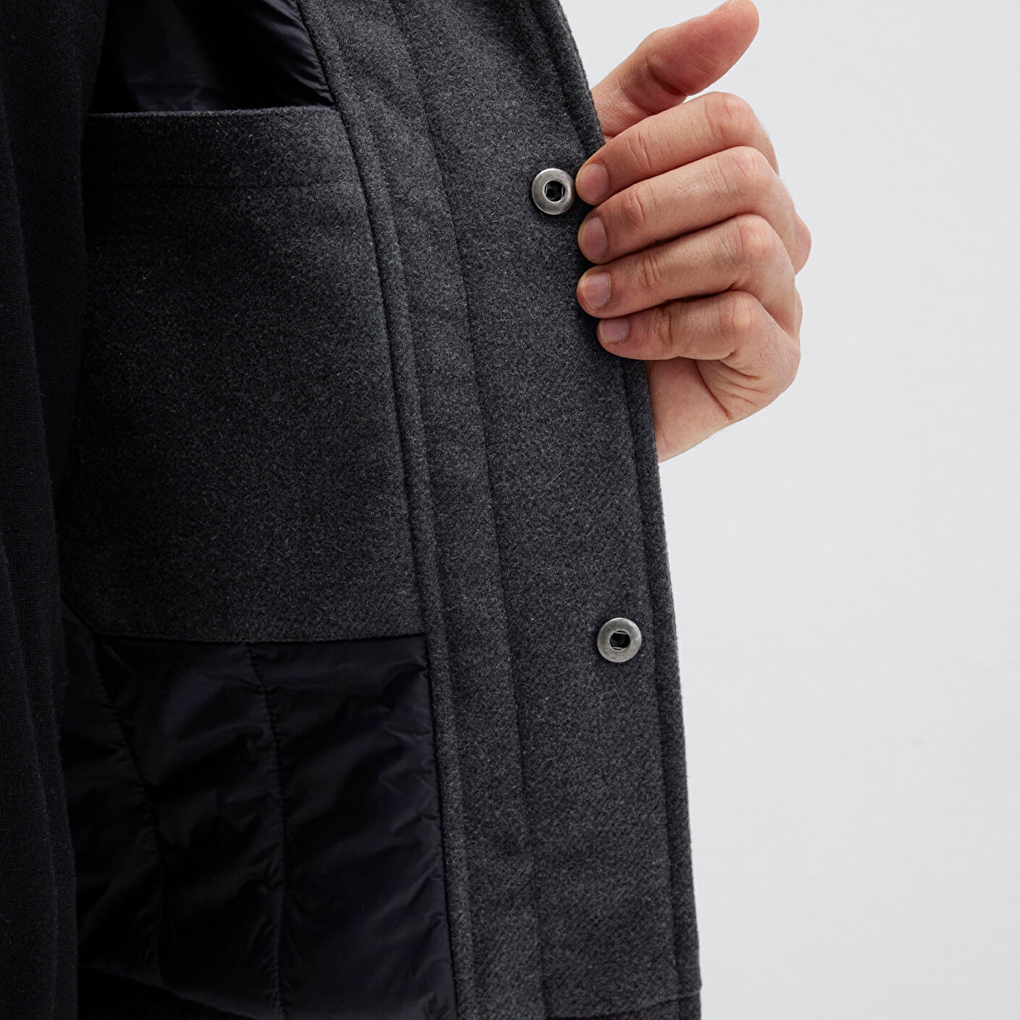 Mavi Yün Karışımlı Antrasit Ceket Regular Fit / Normal Kesim 0110658-80023