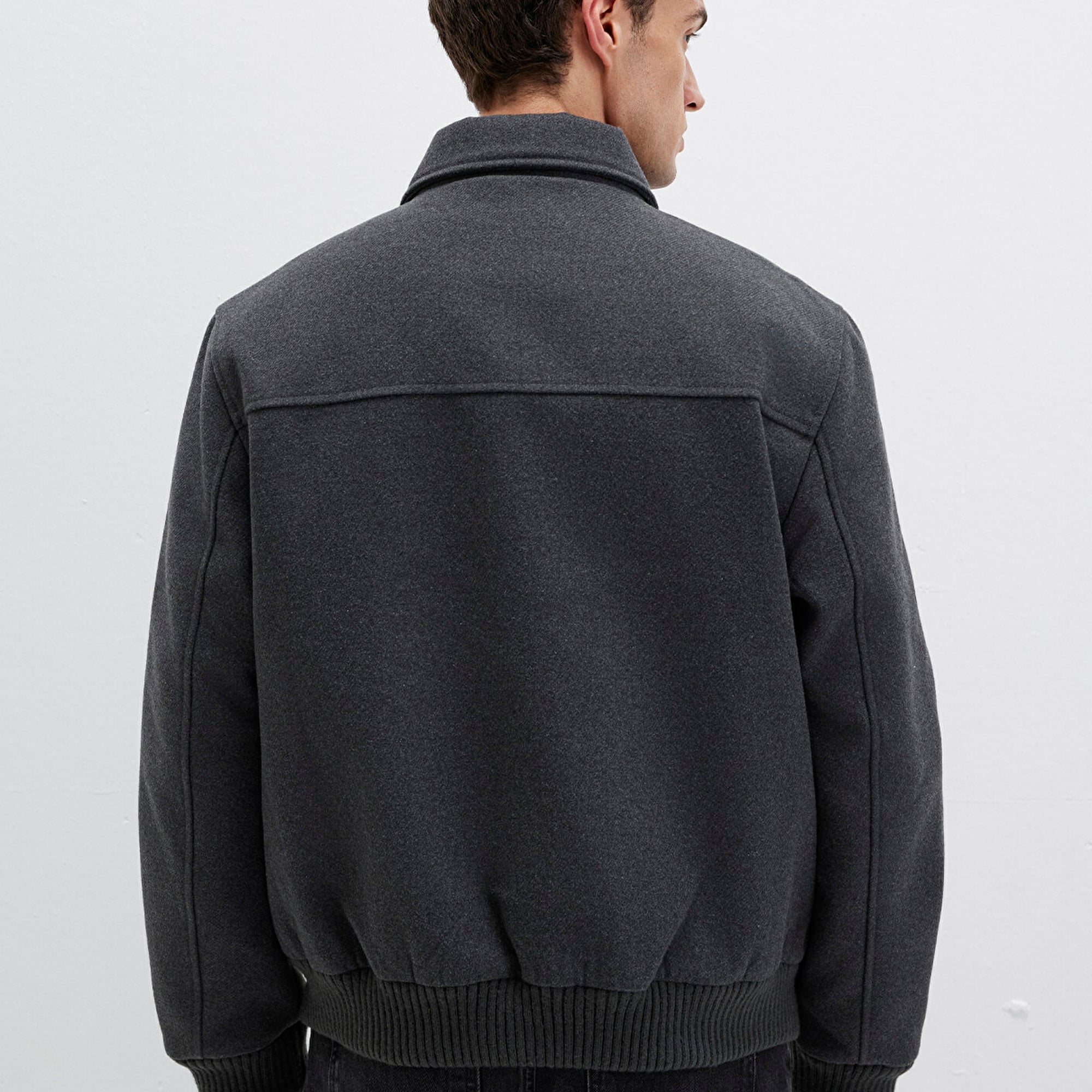 Mavi Yün Karışımlı Antrasit Ceket Regular Fit / Normal Kesim 0110658-80023