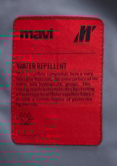  Mavi Kapüşonlu Gri Şişme Mont 0110651-85550