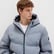 Mavi Kapüşonlu Gri Şişme Mont 0110651-85550