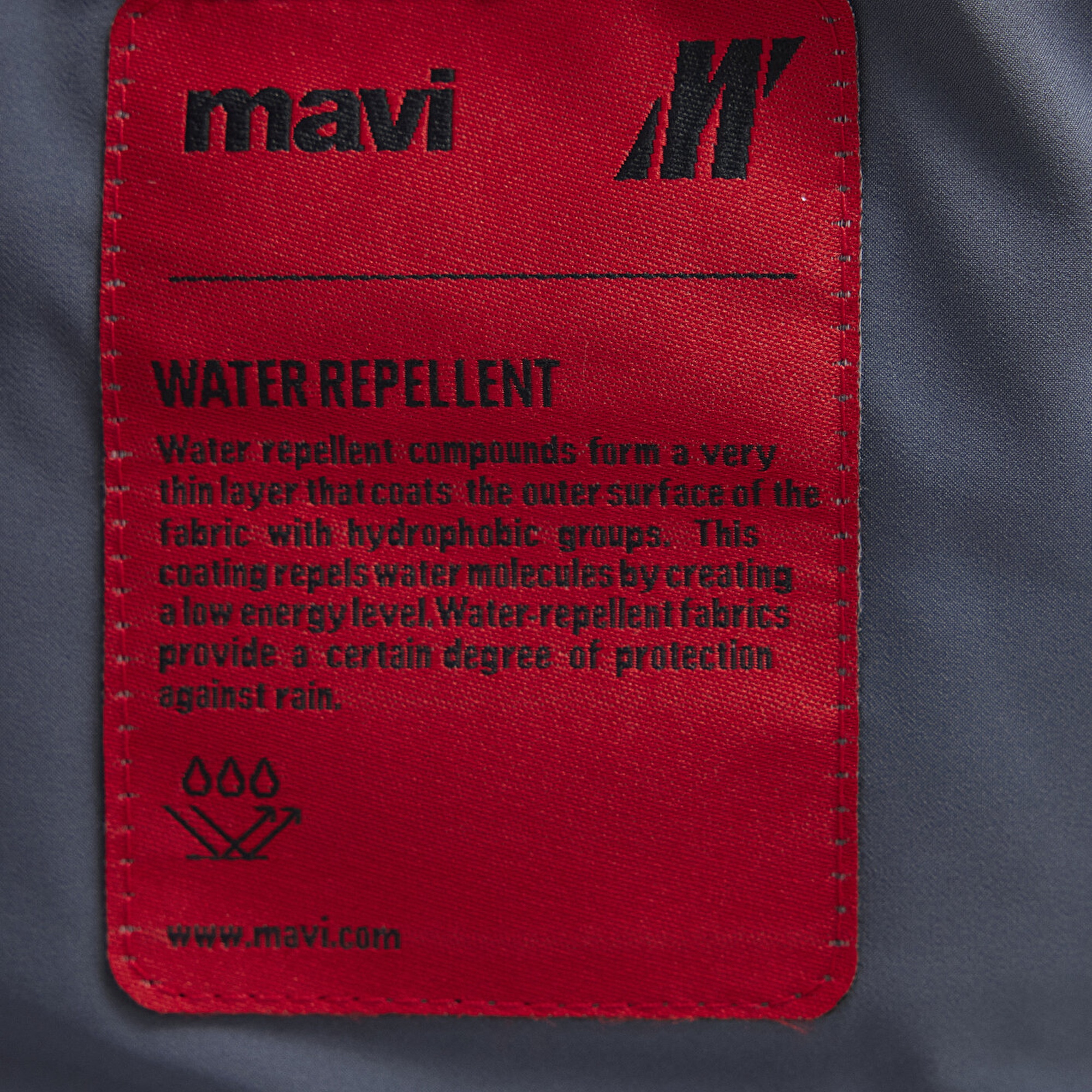 Mavi Kapüşonlu Gri Şişme Mont 0110663-80776