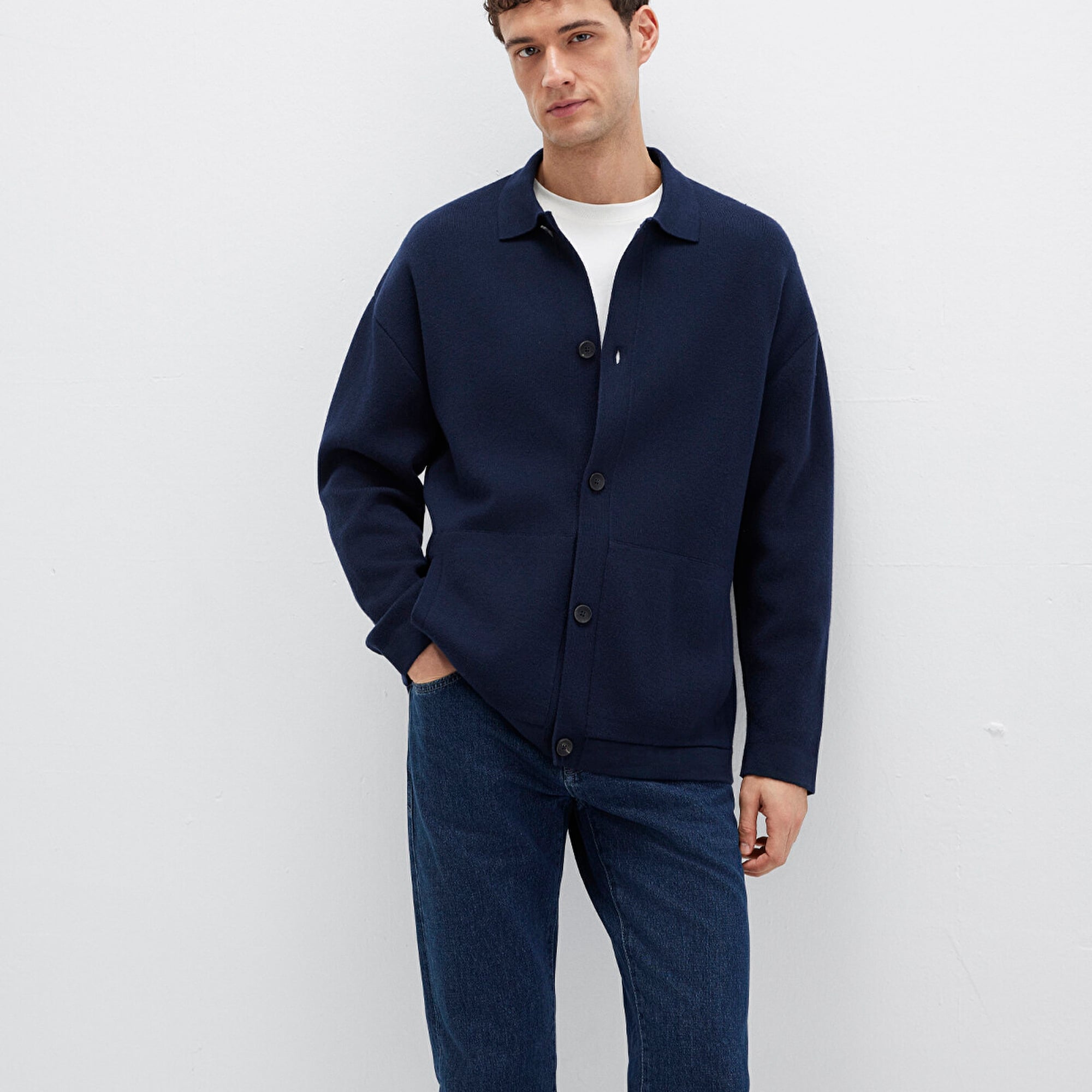 Mavi Lacivert Hırka Regular Fit / Normal Kesim 0710298-70490