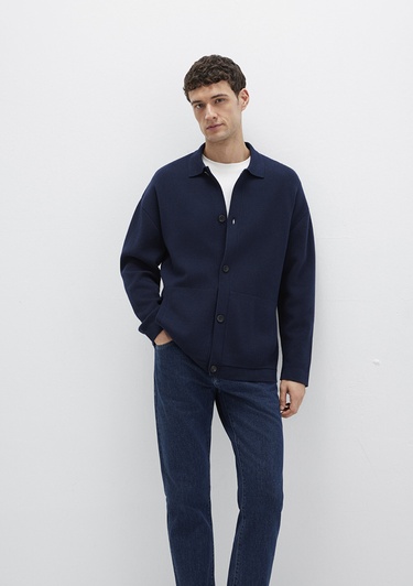  Mavi Lacivert Hırka Regular Fit / Normal Kesim 0710298-70490