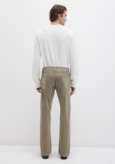  Mavi Martin Koyu Bej Kadife Pantolon 0037888246