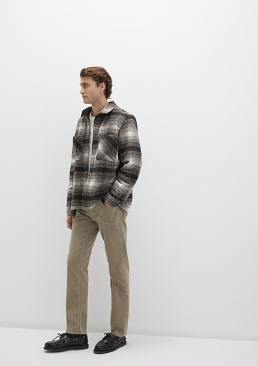  Mavi Martin Koyu Bej Kadife Pantolon 0037888246