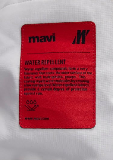  Mavi Kapüşonlu Gri Şişme Mont 0110441-83746