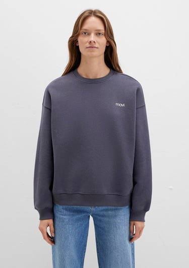  Mavi Mavi Logo Baskılı Gri Sweatshirt 1S10490-80932