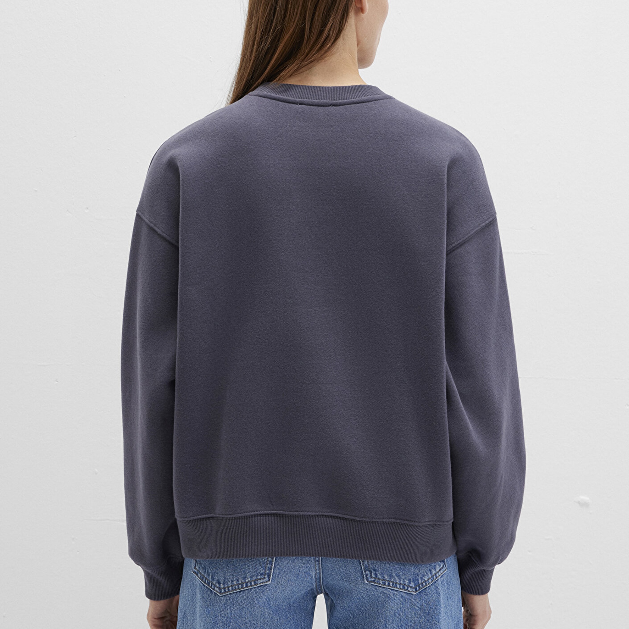 Mavi Mavi Logo Baskılı Gri Sweatshirt 1S10490-80932