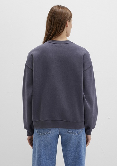  Mavi Mavi Logo Baskılı Gri Sweatshirt 1S10490-80932