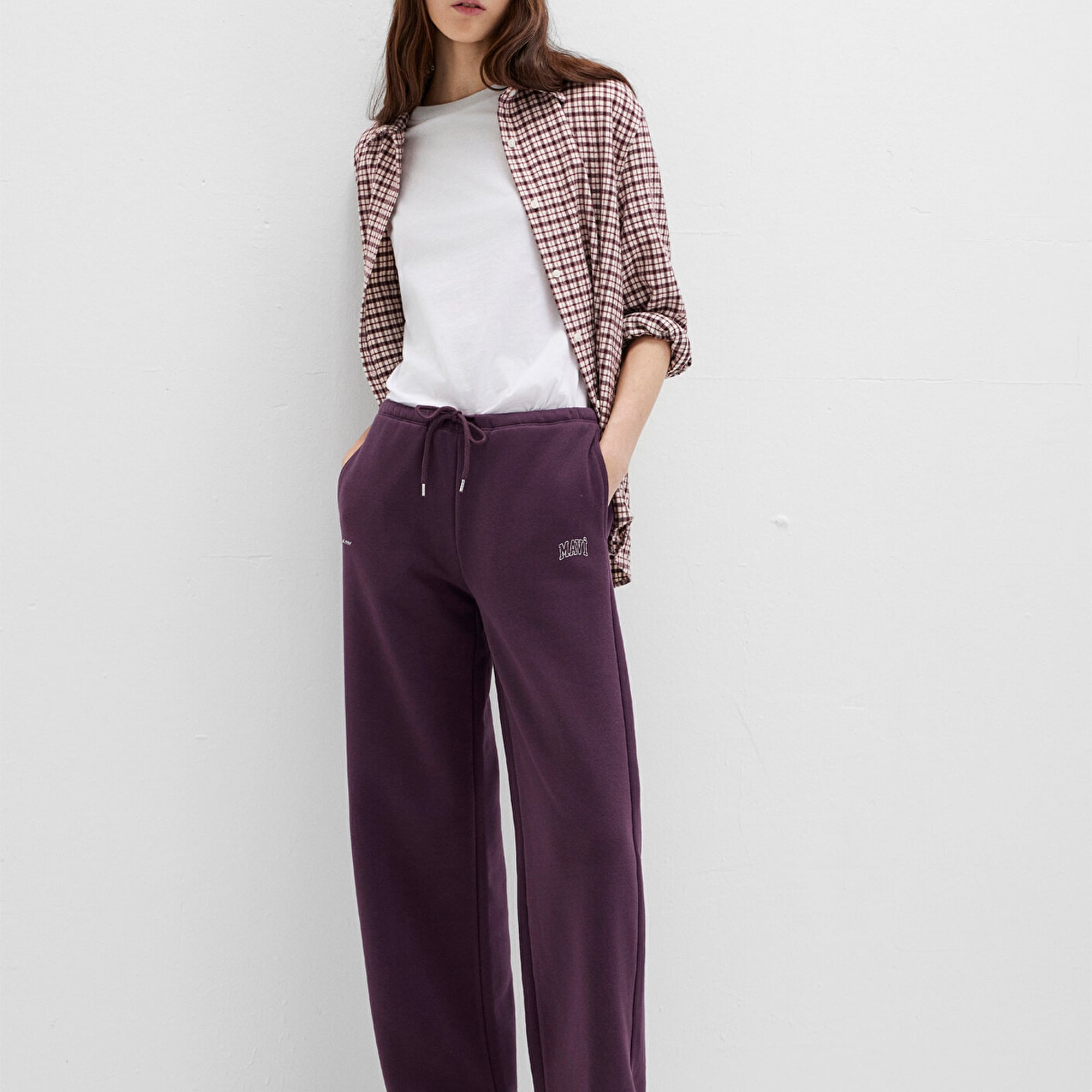 Mavi Mavi Logo Baskılı Mor Eşofman Altı 1011124-70635