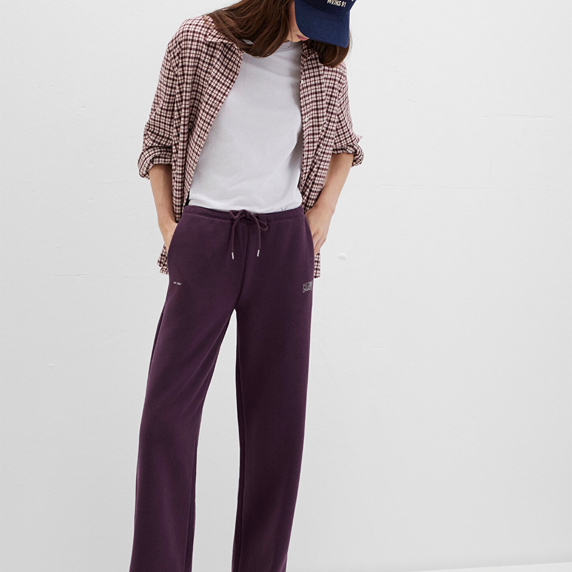 Mavi Mavi Logo Baskılı Mor Eşofman Altı 1011124-70635