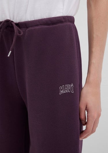  Mavi Mavi Logo Baskılı Mor Eşofman Altı 1011124-70635
