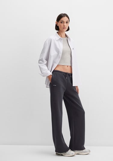  Mavi Mavi Logo Baskılı Antrasit Eşofman Altı 1011124-70087