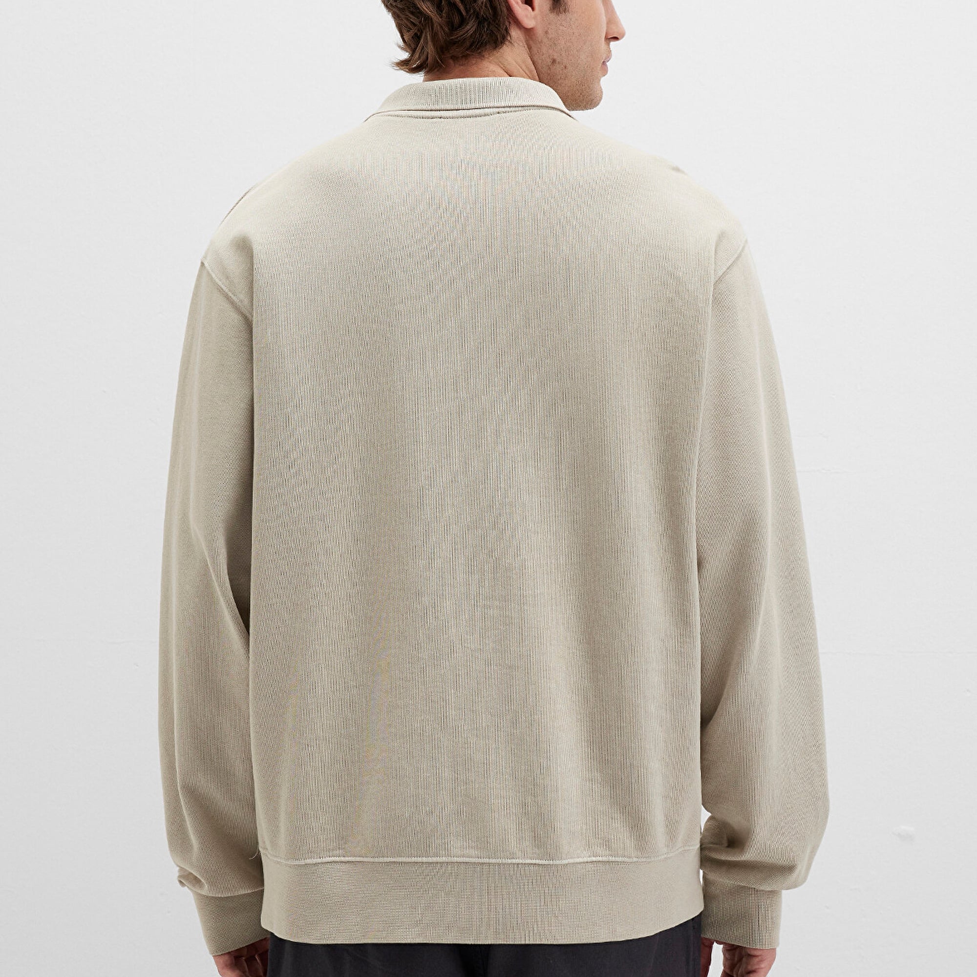 Mavi Bej Polo Sweatshirt 0S10323-70146