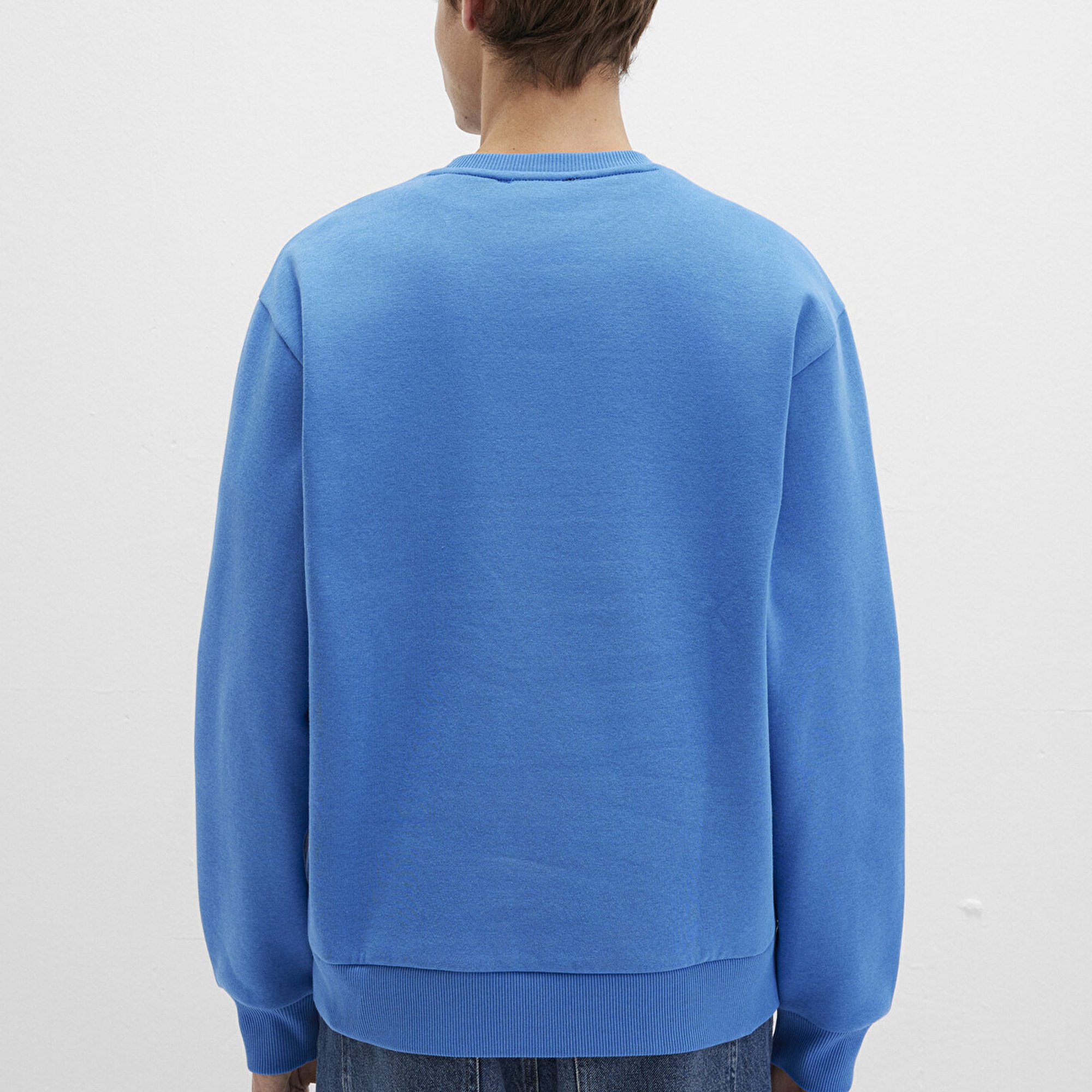 Mavi M Logo Nakış Detaylı Mavi Sweatshirt 0S10492-81330