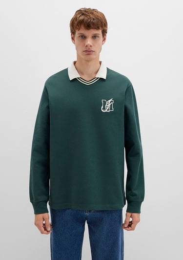  Mavi M Logo Bisiklet Yaka Yeşil İnterlok Sweatshirt 0S10487-71539