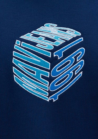  Mavi Mavi Baskılı Kapüşonlu Lacivert Sweatshirt 0S10397-89353