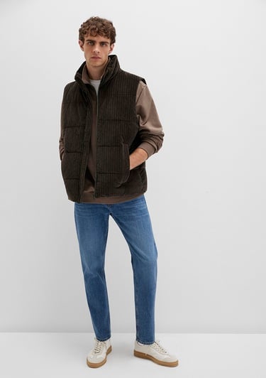  Mavi Kahverengi Şişme Yelek Regular Fit / Normal Kesim 0110659-71552