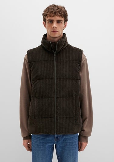  Mavi Kahverengi Şişme Yelek Regular Fit / Normal Kesim 0110659-71552