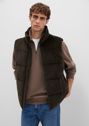  Mavi Kahverengi Şişme Yelek Regular Fit / Normal Kesim 0110659-71552