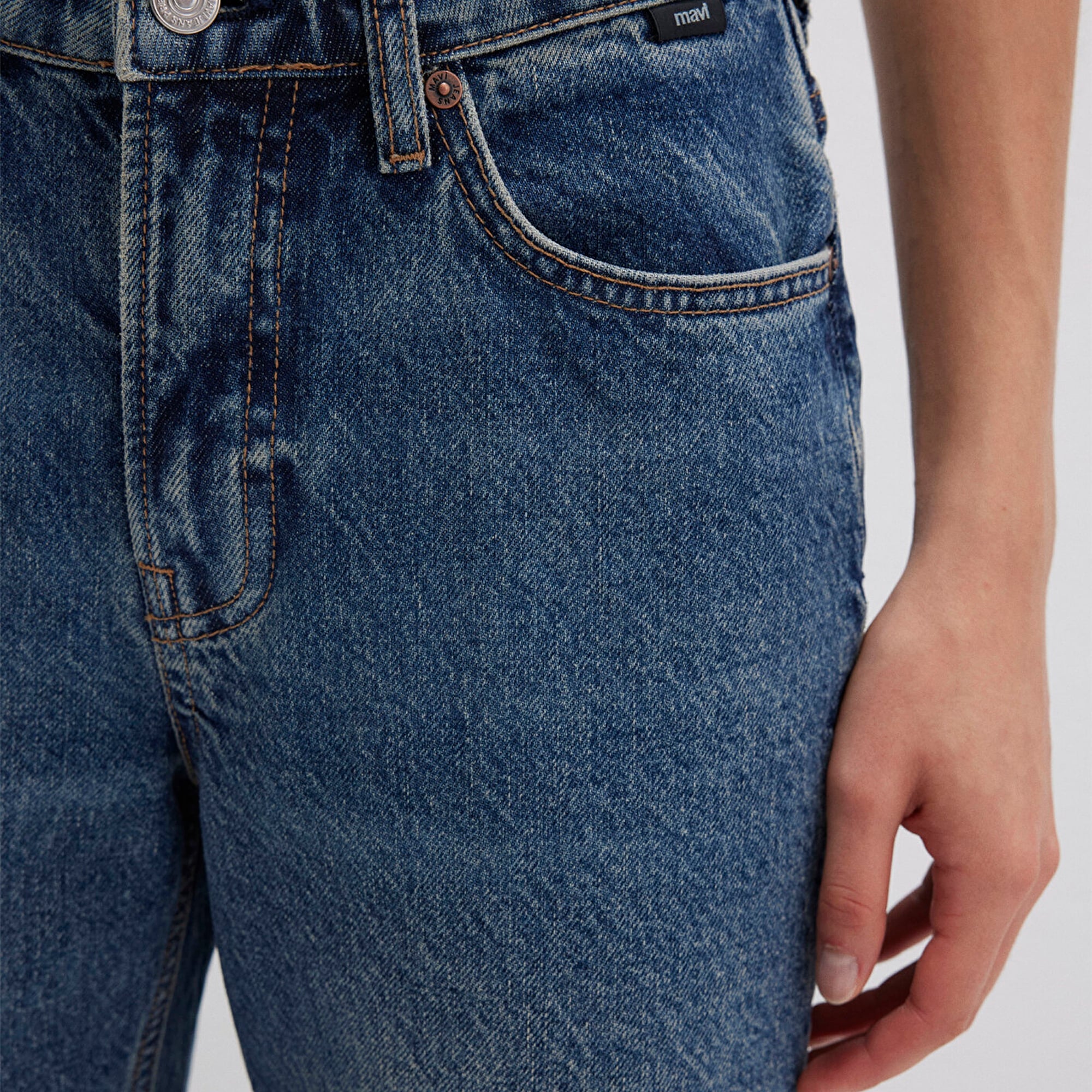 Mavi New York Classic Denim Puslu Koyu Mavi Jean Pantolon 101441-88581