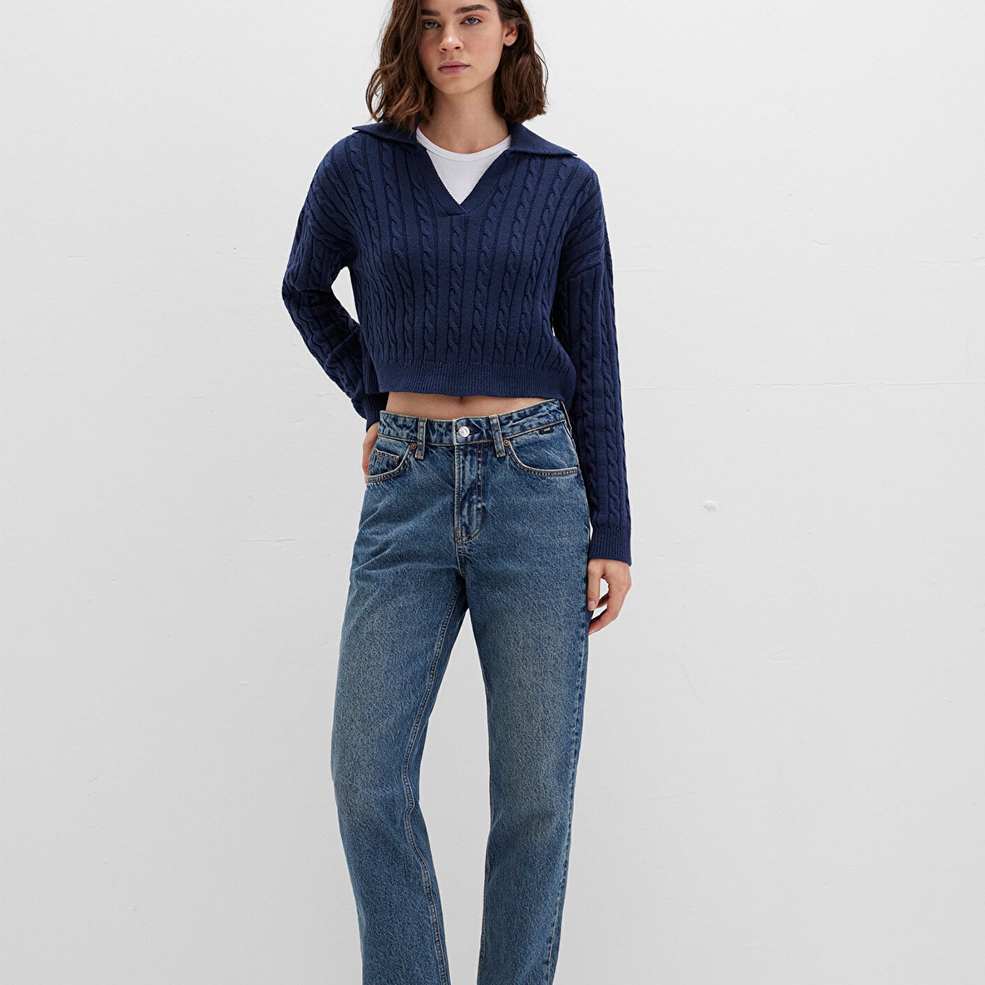 Mavi New York Classic Denim Puslu Koyu Mavi Jean Pantolon 101441-88581