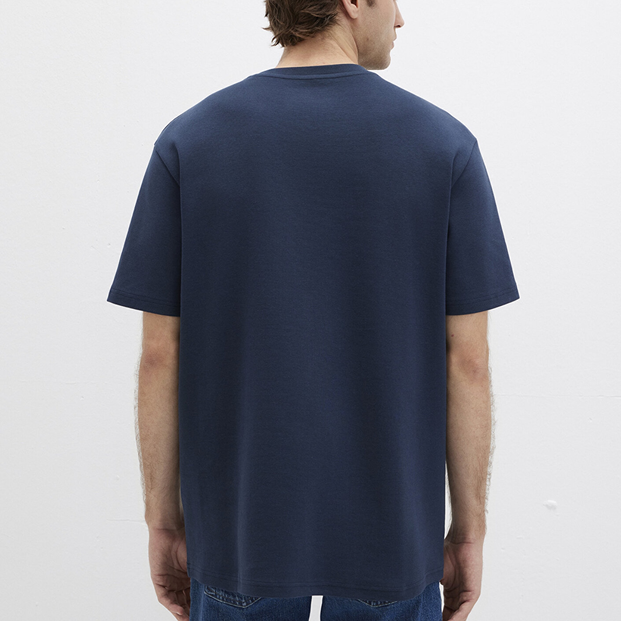 Mavi Mavi Logo Baskılı Lacivert Tişört Loose 0613250-70490