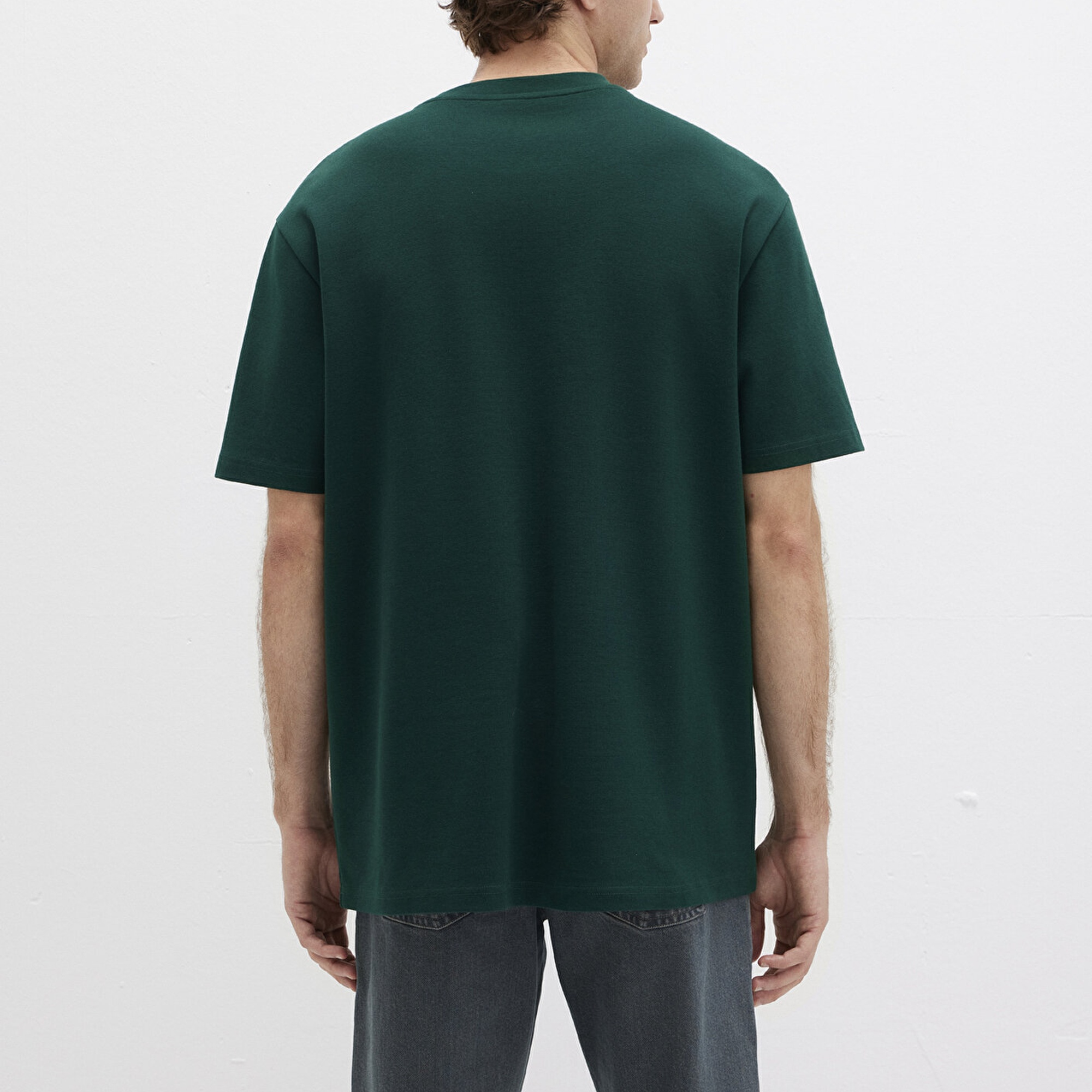 Mavi Mavi Logo Baskılı Yeşil Tişört Loose 0613250-71929