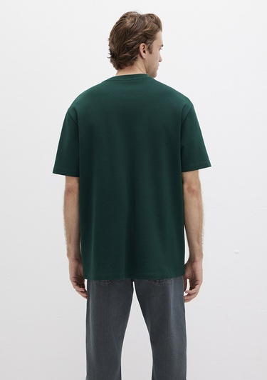  Mavi Mavi Logo Baskılı Yeşil Tişört Loose 0613250-71929