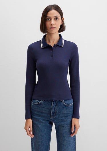  Mavi Lacivert Polo Tişört Fitted / Vücuda Oturan Kesim 1613836-80729