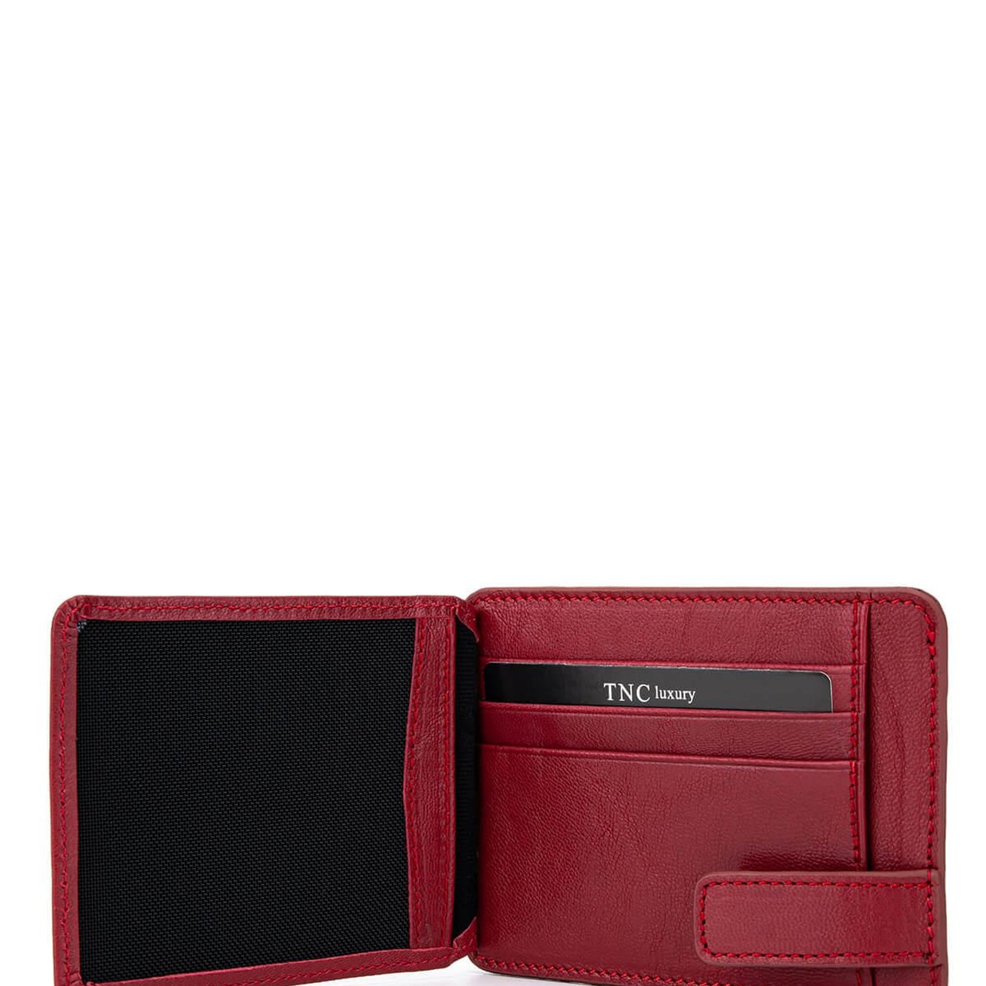 Tamer Tanca Erkek Hakiki Deri Bordo Kartlık