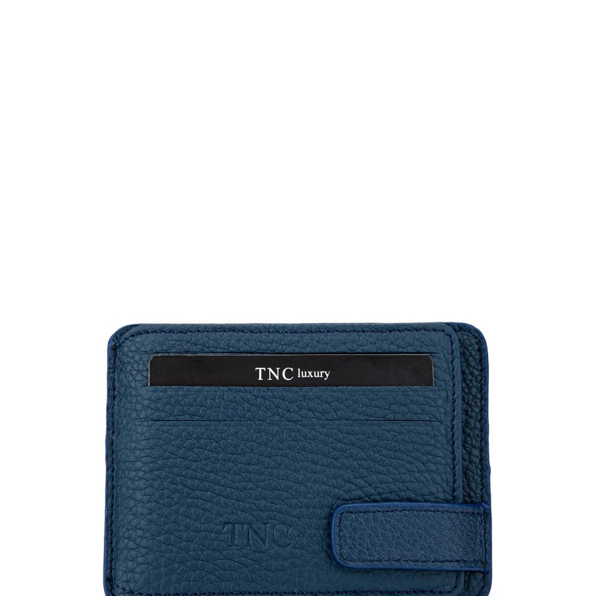 Tamer Tanca Erkek Hakiki Deri Lacivert Kartlık