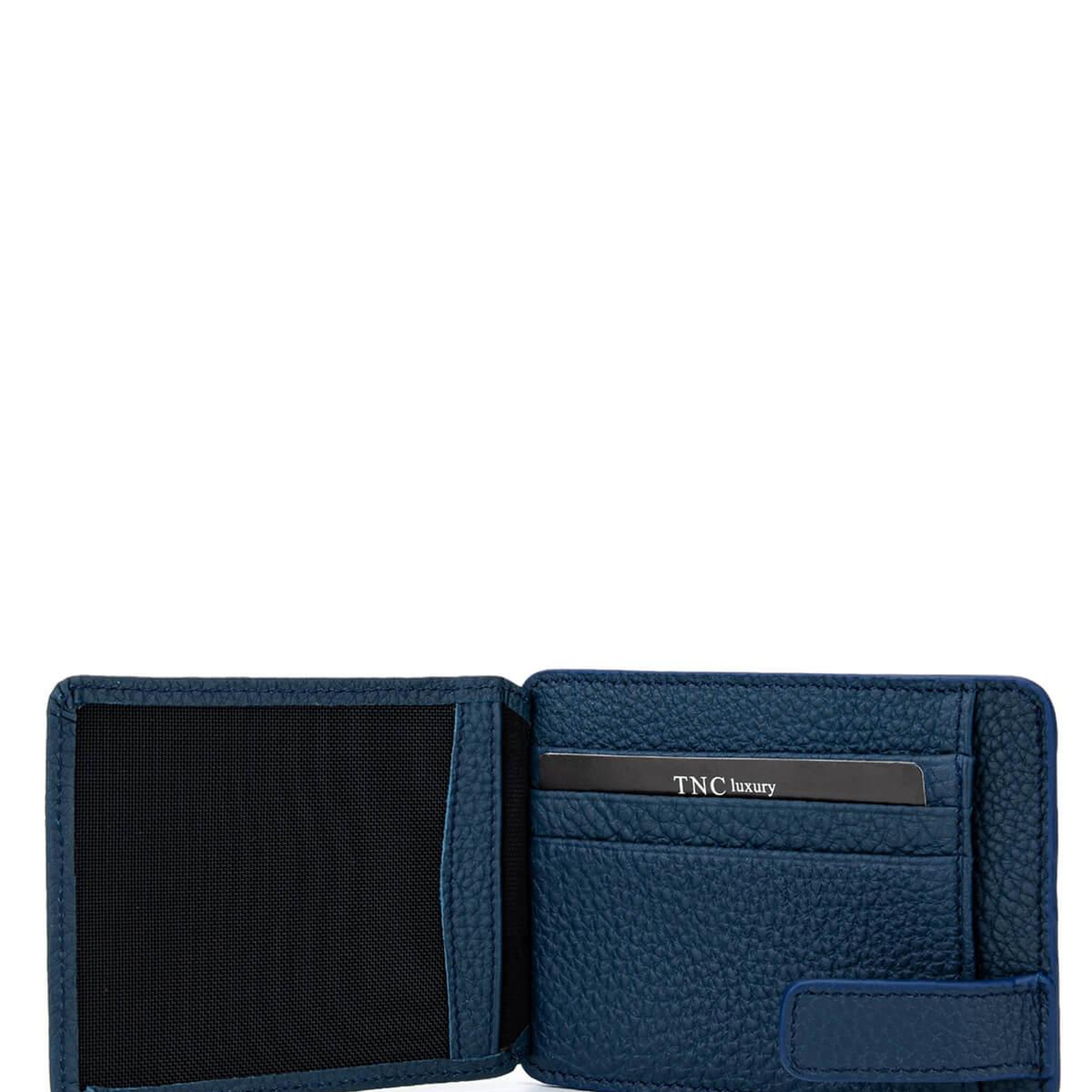Tamer Tanca Erkek Hakiki Deri Lacivert Kartlık