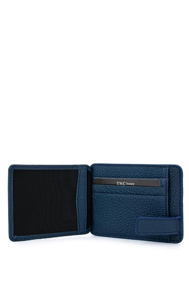  Tamer Tanca Erkek Hakiki Deri Lacivert Kartlık