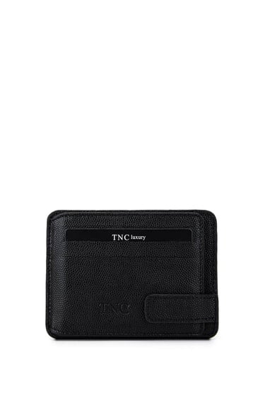  Tamer Tanca Erkek Hakiki Deri Siyah Havyar Kartlık