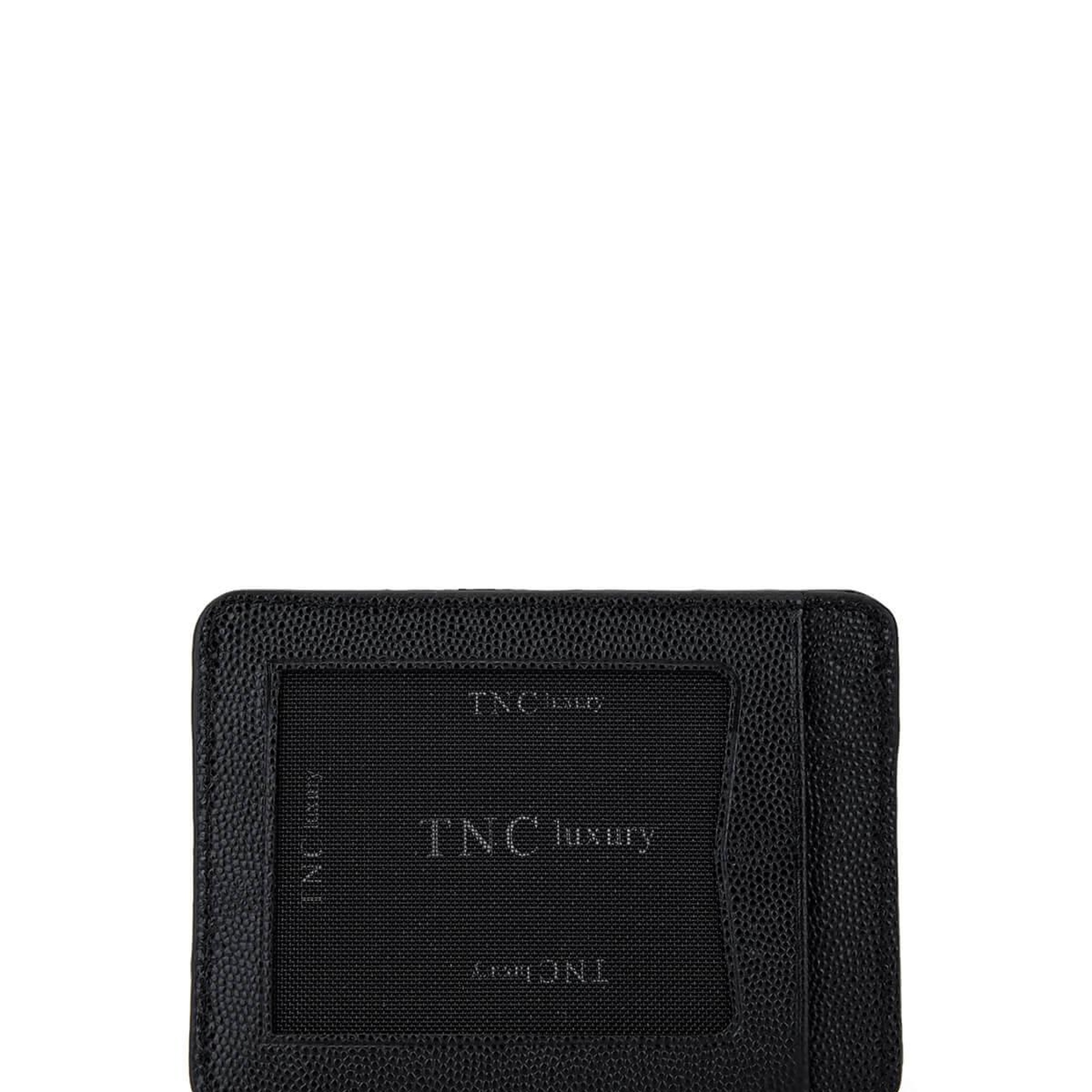 Tamer Tanca Erkek Hakiki Deri Siyah Havyar Kartlık