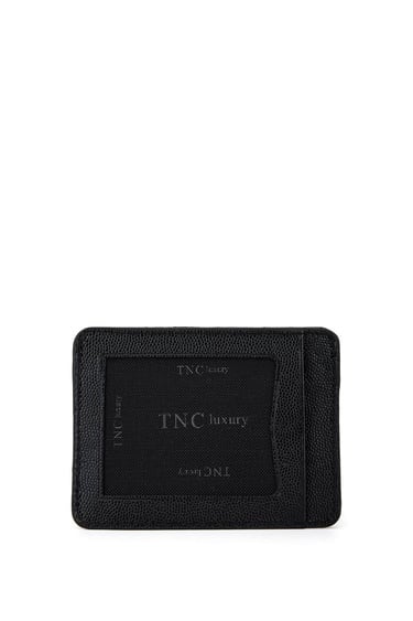  Tamer Tanca Erkek Hakiki Deri Siyah Havyar Kartlık