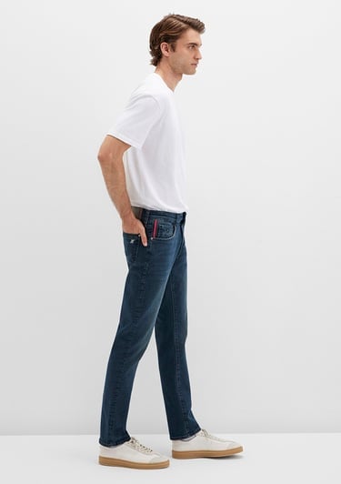  Mavi Jake Pro Move Koyu Mavi Gölgeli Jean Pantolon 0042290832